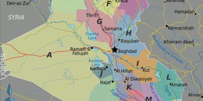 地图图伊拉克区域