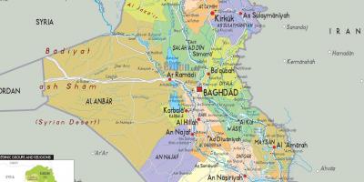 伊拉克城市的地图