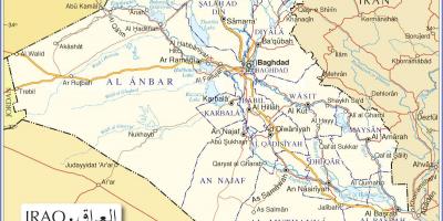 地图图伊拉克的道路