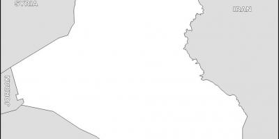 地图图伊拉克的空白