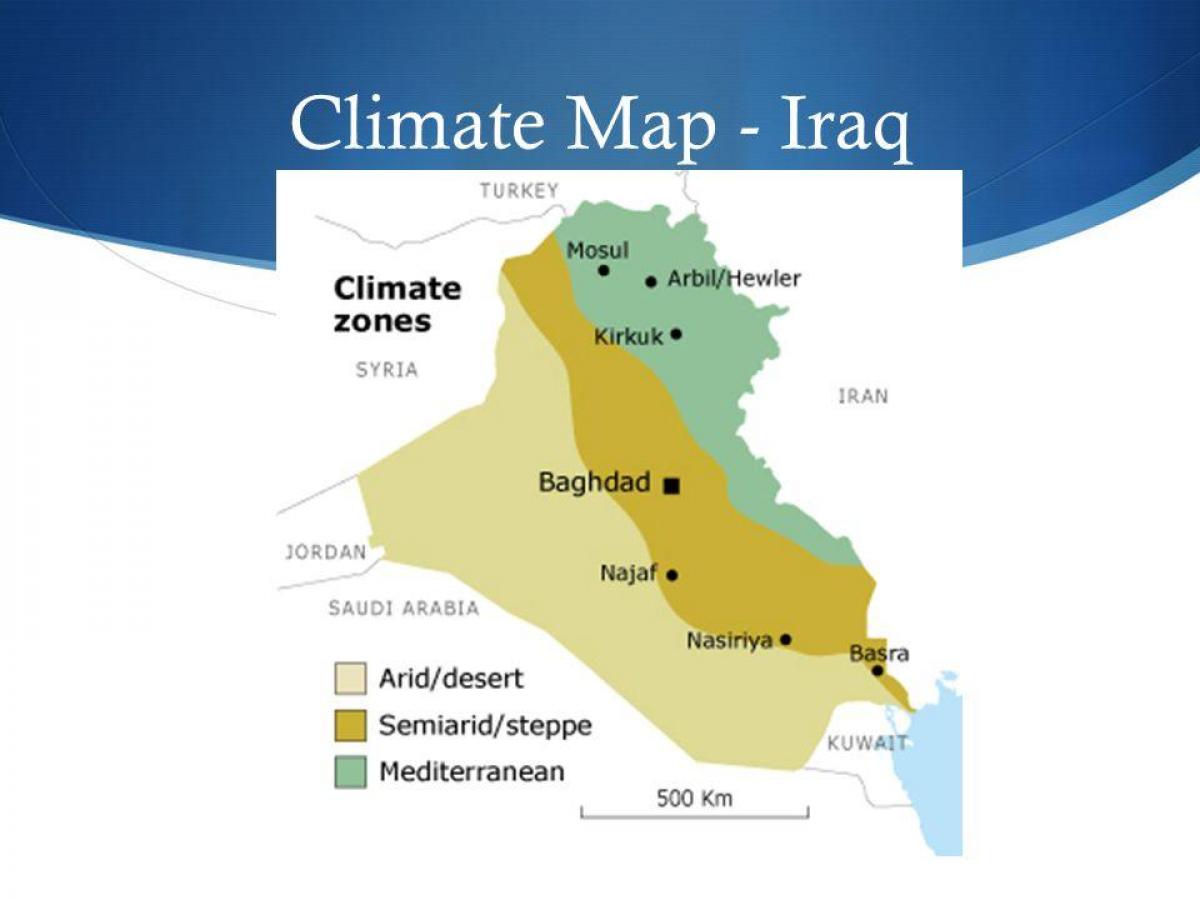 地图图伊拉克的气候